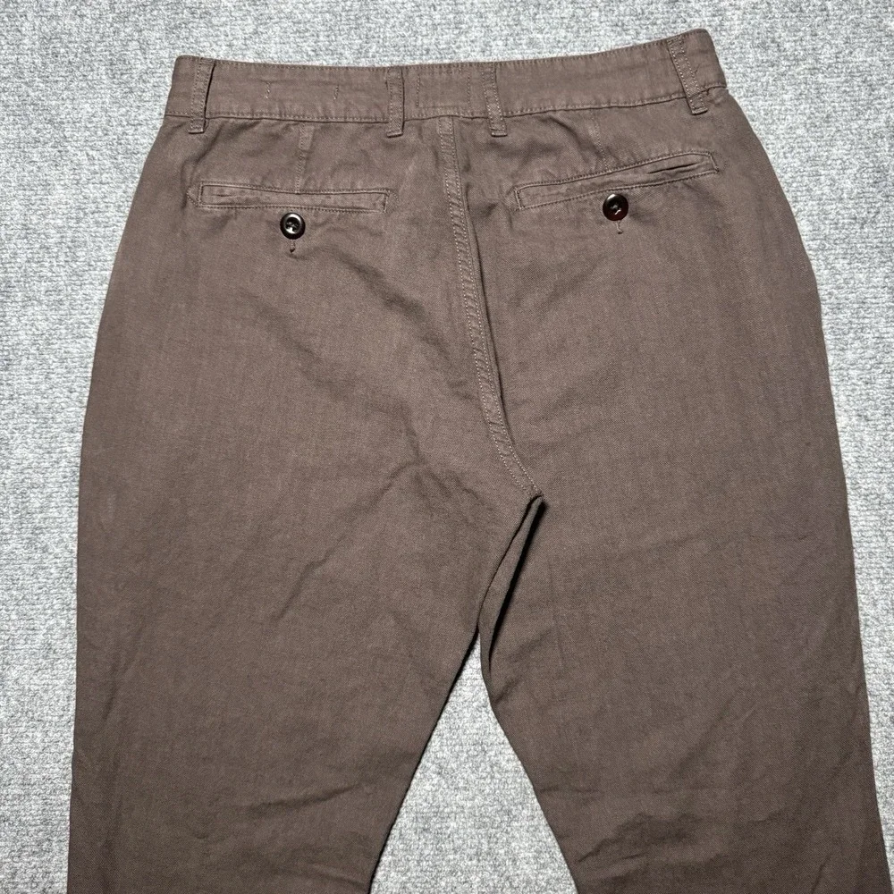 Flint And Tinder Athletic Fit Tapered Leg Cotton Linen Pants Men 30×31 Tag 28